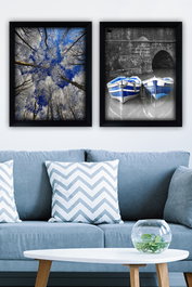 Wallity Cuadro Decorativo Enmarcado Multicolor (2 Piezas)